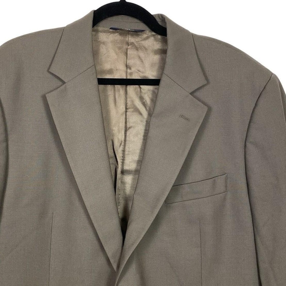 Brooks Brothers 43R Blazer 346 Solid Gray 2 Button Sport Coat Jacket Wool Career - Picture 2 of 8